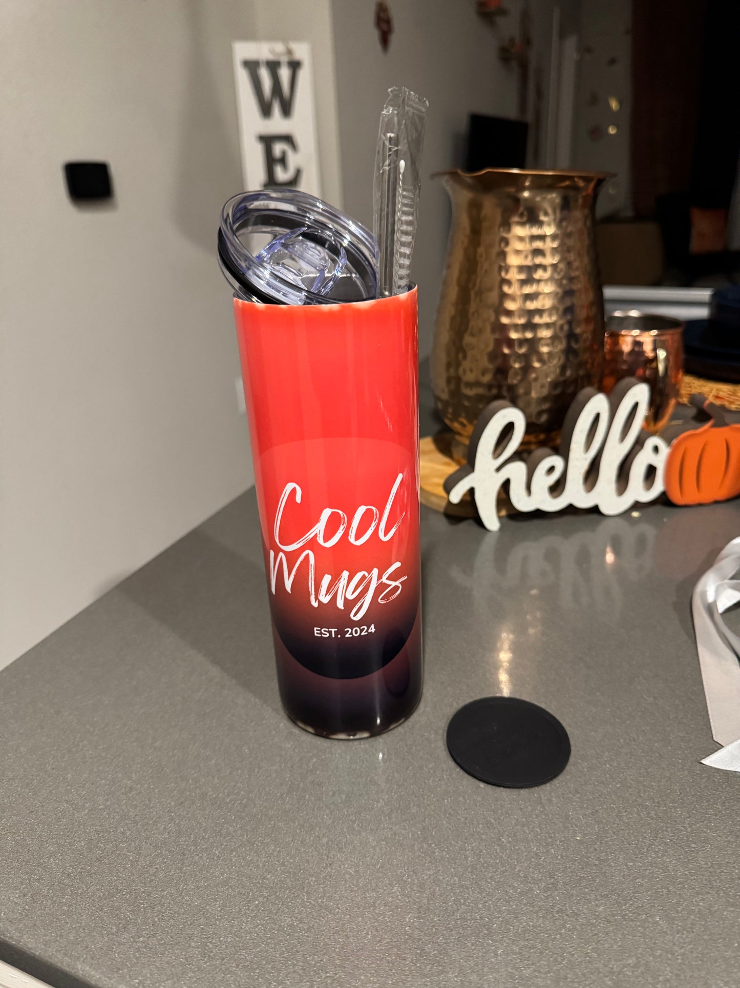 Red 20oz Tumbler “Cool Mug”